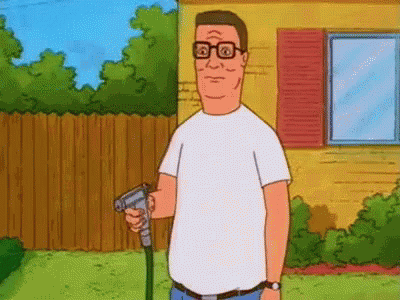 Hank And Water Hose - King Of The Hill GIF - King Of The Hill Hank Hank Hill GIFs