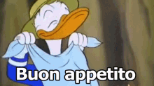 Paperino Disney Buon Appetito Mangiare GIF - Donald Duck Disney Enjoy Your Meal GIFs