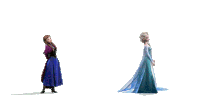 Frozen Anna And Elsa Sticker - Frozen Anna And Elsa Throw Snow Stickers