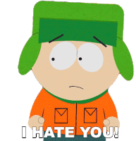 I Hate You Kyle Broflovski Sticker - I Hate You Kyle Broflovski South Park Stickers