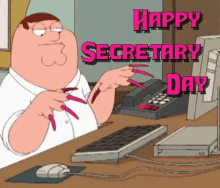Happy Secretary Day Typing GIF - Happy Secretary Day Secretary Day Secretary GIFs
