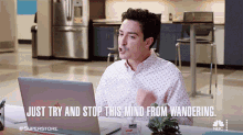 Just Try And Stop This Mind From Wandering Jonah Simms GIF - Just Try And Stop This Mind From Wandering Jonah Simms Superstore GIFs