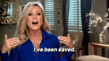 When Someone Cancels On Plans GIF - Real Housewives Tamra Judge Iv Been Saved GIFs
