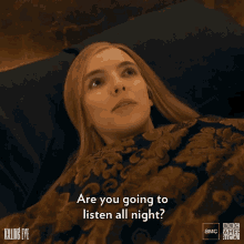 Are You Going To Listen All Night Curious GIF - Are You Going To Listen All Night Curious Go To Sleep GIFs