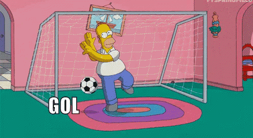 Cuando No Eres Capaz De Tapar Ni Un Gol GIF - Portero Futbol Homer
