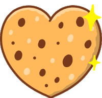 Cookies Heart Love Cookie Sticker - Cookies Heart Love Cookie Shiny Stickers