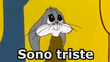 Bugs Bunny Triste Tristezza Piangere Lacrime GIF - Bugs Bunny Sad Sadness GIFs