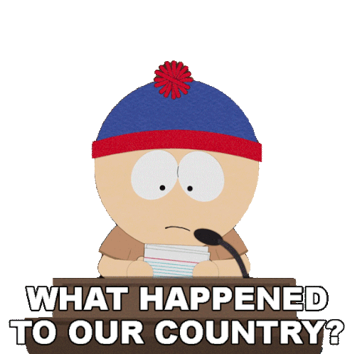 What Happened To Our Country Stan Sticker - What Happened To Our Country Stan South Park Stickers