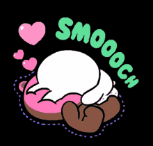 smooch cony brown cony and brown kiss