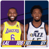 Los Angeles Lakers (106) Vs. Utah Jazz (101) Post Game GIF - Nba Basketball Nba 2021 GIFs