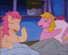 Pillow Fight Slumber Party GIF - Pillow Fight Slumber Party My Little Pony GIFs