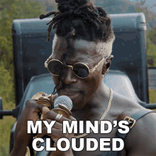 My Minds Clouded Moses Sumney GIF - My Minds Clouded Moses Sumney Cut Me Song GIFs