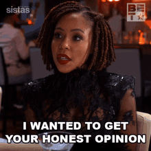 I Wanted To Get Your Honest Opinion Andrea Barnes GIF - I Wanted To Get Your Honest Opinion Andrea Barnes Sistas GIFs