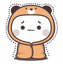 cold cute bear adorable worried
