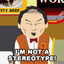 Im Not A Stereotype Tuong Lu Kim GIF - Im Not A Stereotype Tuong Lu Kim South Park GIFs