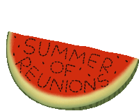 Summer Of Reunions Watermelon Sticker - Summer Of Reunions Watermelon Reunions Stickers