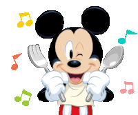 Manger Mickey Sticker - Manger Mickey Disney Stickers