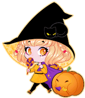 Halloween Witch Sticker - Halloween Witch Kawaii Stickers