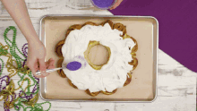 King Cake Food GIF - King Cake Food Marti Gras GIFs