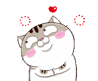 Amicat1 Blushing Sticker - Amicat1 Blushing In Love Stickers