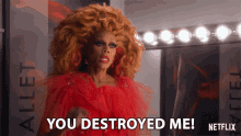 You Destroyed Me Rupaul GIF - You Destroyed Me Rupaul Ruby Red GIFs