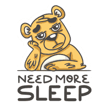 sleepy bear too tired sleepy monday mondays