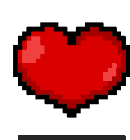Hearth Pixel Sticker - Hearth Pixel Pixelhearth Stickers