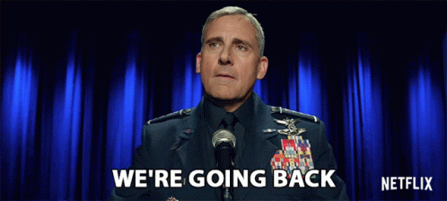 Were Going Back General Mark R Naird GIF - Were Going Back General Mark R Naird Steve Carell GIFs