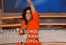 Oprah Winfrey You Get A Scholarship GIF - Oprah Winfrey You Get A Scholarship You GIFs