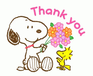 Snoopy Thank You Gif Snoopy Thank You Woodstuck Discover Share Gifs