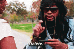 When You Start To Lose Patience W/ Your Newsfeed GIF - Delete Erased Goodbye GIFs