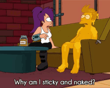 Sticky And Naked GIF - Futurama Why Am I Sticky And Naked Sticky And Naked GIFs