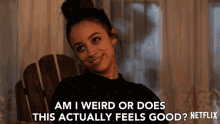 Am I Weird Or Does This Actually Feel Good GIF - Am I Weird Or Does This Actually Feel Good I Like It GIFs