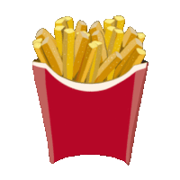 Fries Food Sticker - Fries Food Tasty Stickers