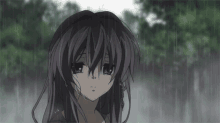 Anime Raining GIF - Anime Raining Stare GIFs