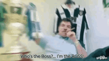 Whos The Boss Im The Boss GIF - Whos The Boss Im The Boss Big Sam GIFs
