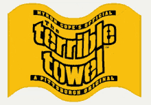 The Terrible Towel Flag GIF - The Terrible Towel Flag Waving GIFs