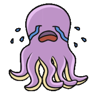 Octopus Animal Sticker - Octopus Animal Purple Stickers