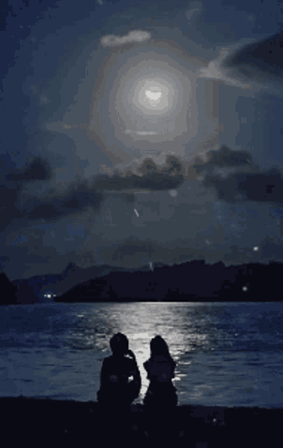 Moon Together GIF - Moon Together Goodnight GIFs