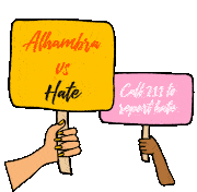Alhambra Vs Hate Odio Sticker - Alhambra Vs Hate Alhambra Odio Stickers