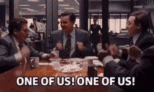Wolf Of Wall Street One Of Us GIF - Wolf Of Wall Street One Of Us Leonardo Di Caprio GIFs