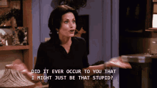 Stupid Monica Geller GIF - Stupid Monica Geller Courtney Cox GIFs