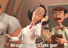 Meet The Robinsons Wrap Him Up GIF - Meet The Robinsons Wrap Him Up Lucille Krunklehorn GIFs