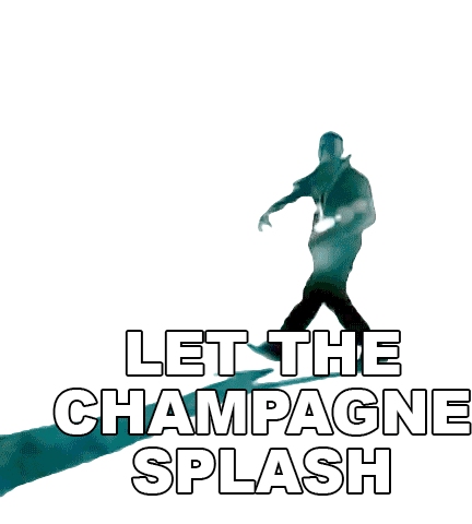 Let The Champagne Splash Kanye West Sticker - Let The Champagne Splash Kanye West Cant Tell Me Nothing Song Stickers