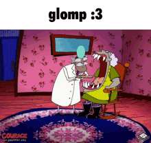 courage the cowardly dog glomp