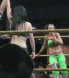 Bagel Bayley And Paige GIF - Bagel Bayley And Paige Paigeley GIFs