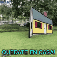 quedate en casa stay at home fake house fake home