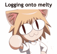 Melty Blood Logging GIF - Melty Blood Logging Onto GIFs