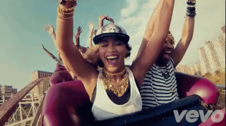 Fun Times GIF - Beyonce Roller Coaster XO - Discover & Share GIFs