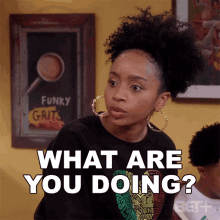 What Are You Doing Janelle Carson GIF - What Are You Doing Janelle Carson The Ms Pat Show GIFs